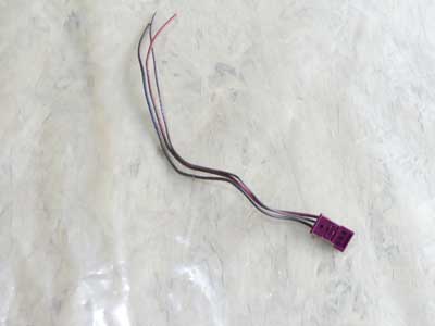 BMW 3 Pole 3 Wire Dark Magenta Connector Plug w/ Pigtail 8377070